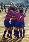 Así celebraron el gol.