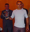 Romero, único premiado en la gala del fútbol comarcal por parte de la UD Alzira