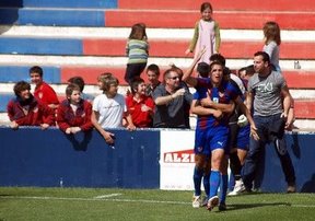 Cristóbal celebró el gol de la victoria