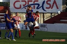 Momento en el que Tino marca el 1-0
